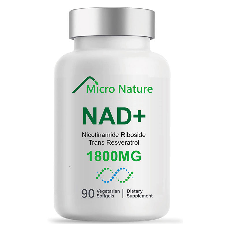 Micro nature NAD+ 補充劑 菸鹼醯胺核苷反式白藜蘆醇三甲基甘氨酸增強NAD+ 老化防禦細胞能量