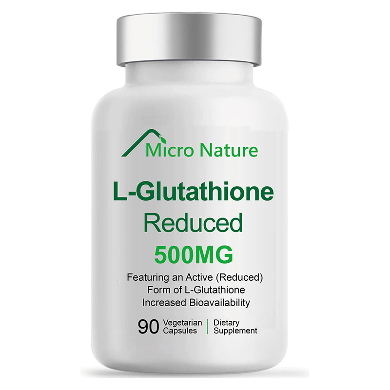 Micro Nature L-穀胱甘肽L-Glutathione抗氧化500 毫克 90粒素食膠囊